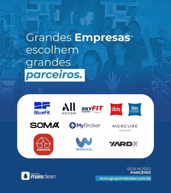 Post: Grandes empresas escolhem grandes parceiros, com as logos dos clientes